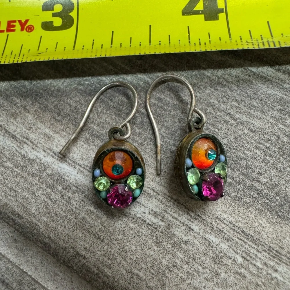 Dainty Multicolor FireflyEarrings - Picture 1 of 2